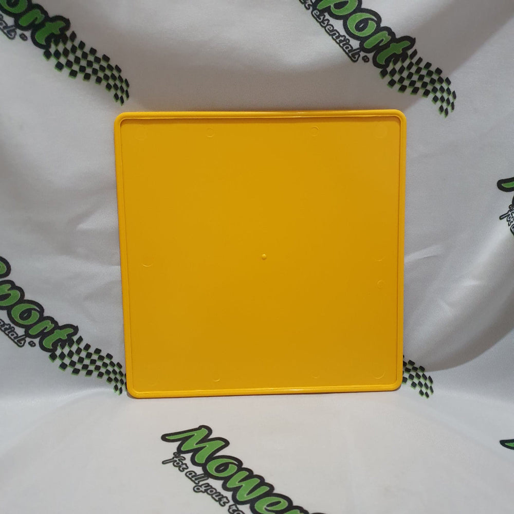 Plastic Number Plate Yellow MowerSport