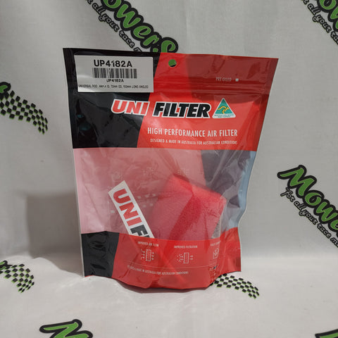 Uni Filter Angled Pod - 44mm intake, 100mm length, 72mm O.D.