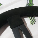 Suede Flat Top Steering Wheel - 320mm