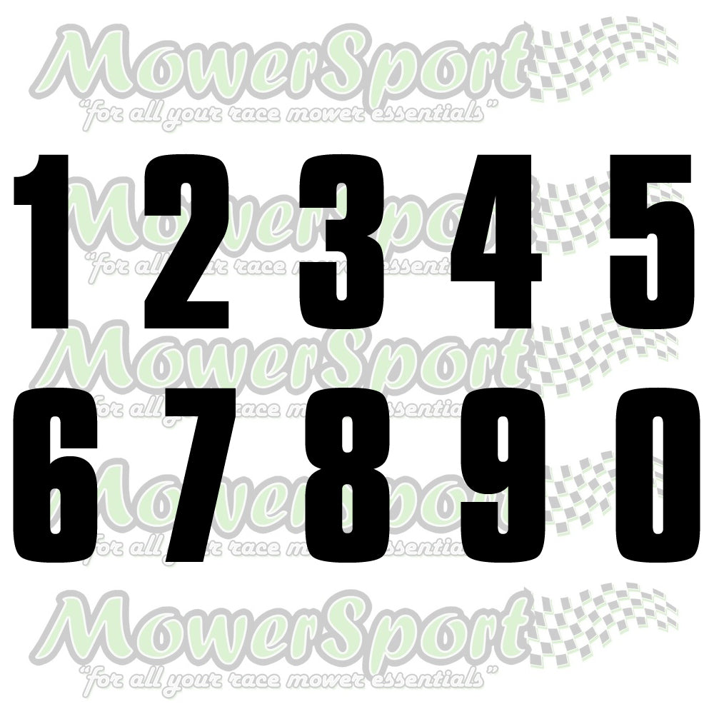 Race Number - 100mm Tall - Per Number – MowerSport