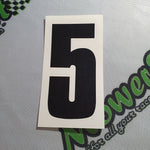 Race Number - 100mm Tall - Per Number