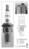 Brisk L10SL Silver Racing Spark Plug